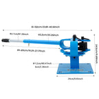 Manual Pipe Bender, Bending Machine with 7 Dies 1"-3", fit Mild Steel Pipe, Bending Tool for Bending Square, Round, Flat Pipes