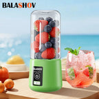 Portable Juicer Blender 450ml Juice Maker USB Rechargeable Lemon Orange Fruit Juicing Cup Electric Juice Machine Travel Juicers