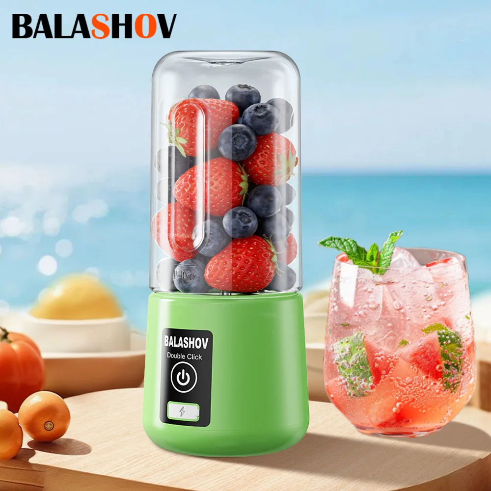 Portable Juicer Blender 450ml Juice Maker USB Rechargeable Lemon Orange Fruit Juicing Cup Electric Juice Machine Travel Juicers