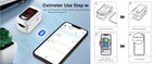 【Local Shipping】HealthTree Finger Pulse Oximeter Blood Oxygen Saturation SpO2 PI Oximetro Oxymeter Bluetooth APP Control