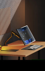 Adjustable display robotic arm for 17 to 32 inches heat dissipation desktop computer monitor stand