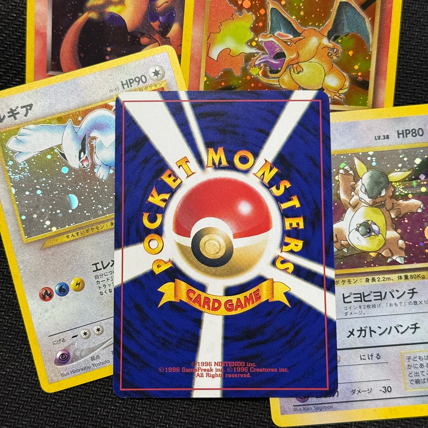 PKM Proxy Cards Japanese Rocket Dark Charizard Neo Era Lugia Promo Kangaskhan e-Series Era Charizard Holographic PTCG Proxy Toys