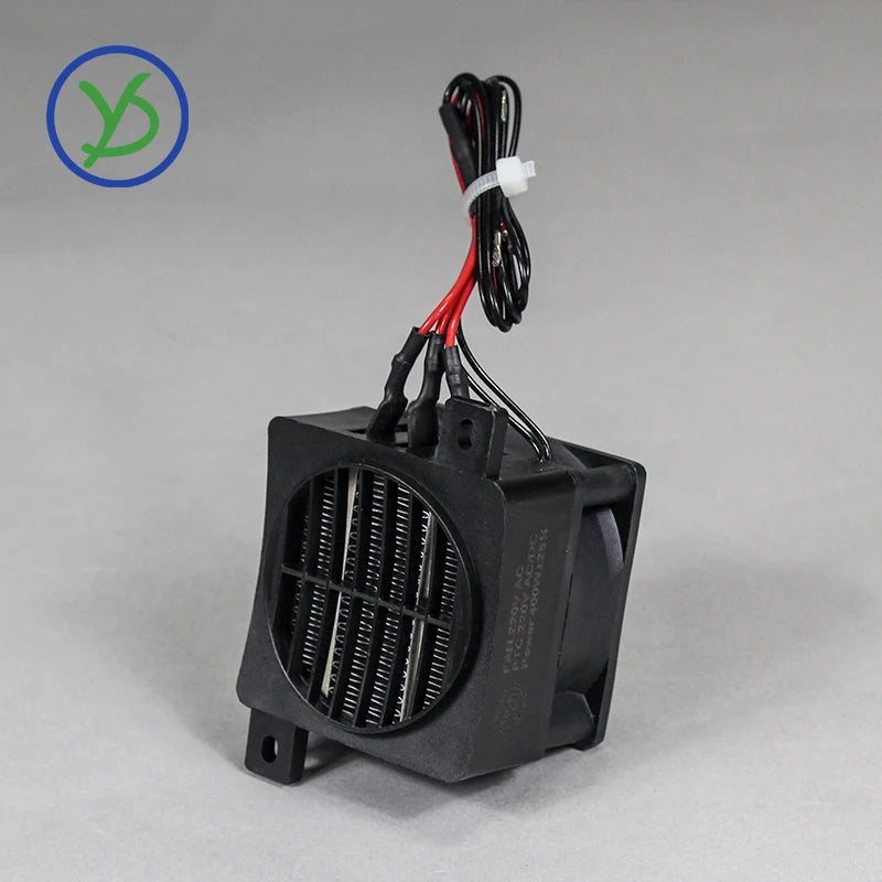 12V 24V 48V 110V 220V PTC Heater 50~400W Ceramic Thermostatic Insulated Heater With Fan Pet Insulation Incubator Electric Heater