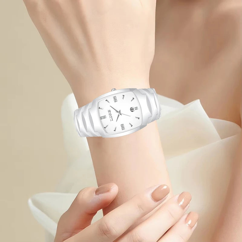 LIGE Fashion Luxury Woman Watch Simple Elegant Stainless Steel Casual Quartz Watches for Women Calendar Ladies Romantic Gift New