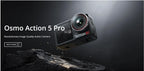 DJI Osmo Action 5 Pro Standard Combo Next-Gen 1/1.3 ″ Sensor Clear OLED Touchscreens 32X Super Slow Motion
