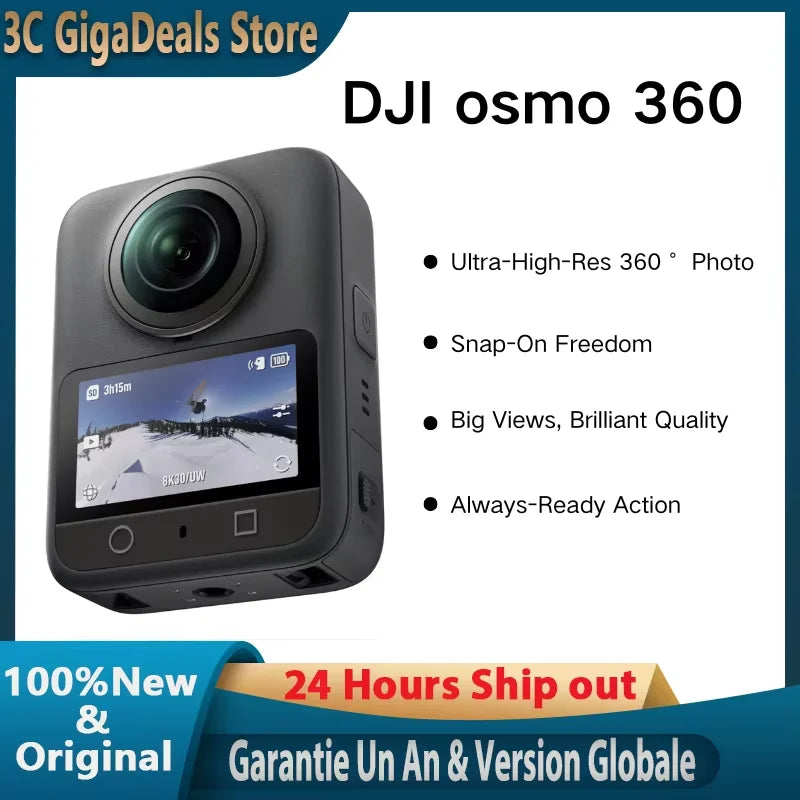 DJI Osmo 360 Camera , Waterproof 8K 360° Action Camera 1-Inch 360° Imaging,Native 8K 360° Video, 105GB, 360 Action Camera Ürün ana görseli