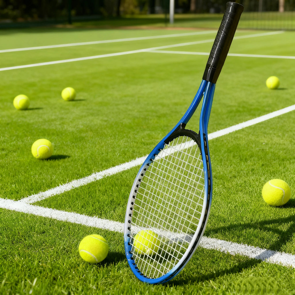Red Blue Child Tennis Racket Training Professional Tennis Racquet Parent Child Interactive Shockproof Beginner Racquet Unisex