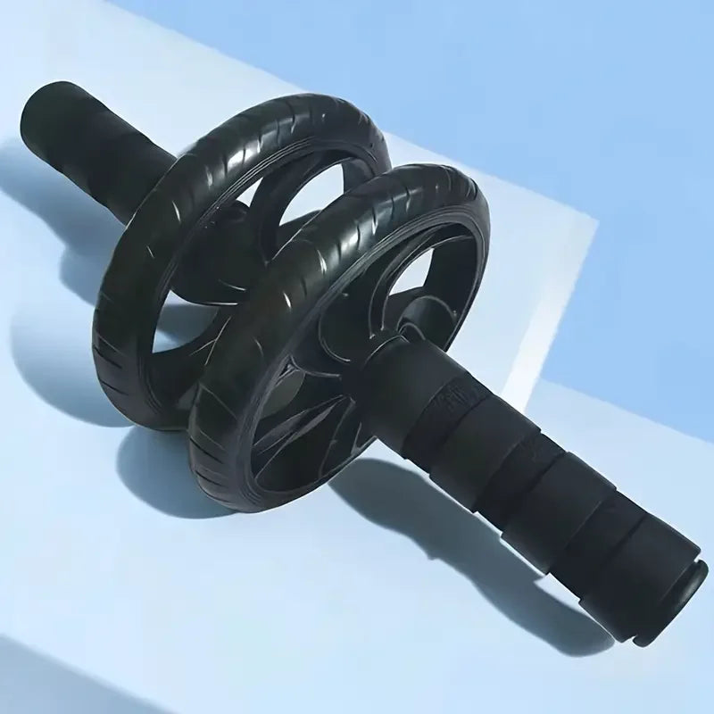 Silent Dual-Wheel Abdominal Roller - Made of Pvc and Stainless Steel, Suitable for Core Strength Training and Fitness Enthusiasts, Abdominal Muscle Roller, Exercise Equipment Ürün ana görseli