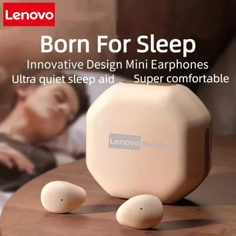 Lenovo Mini Wireless In Ear Sleep MY001 Bluetooth 5.3 Earphones High Definition High Pitch Invisible Noise Reduction Earphones