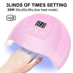 Gel Varnish Kit Professional Nail Gel Kit With Nail Dryer Soak Off Nail Gel Polish Kit  Base Coat  Top Coat Manicure Tools Set