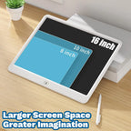 16 Inch Big LCD Writing Board 10 Inch Drawing tablet Kids Writing Painting Children Educational Toys for 3-12 Years Girls Boys