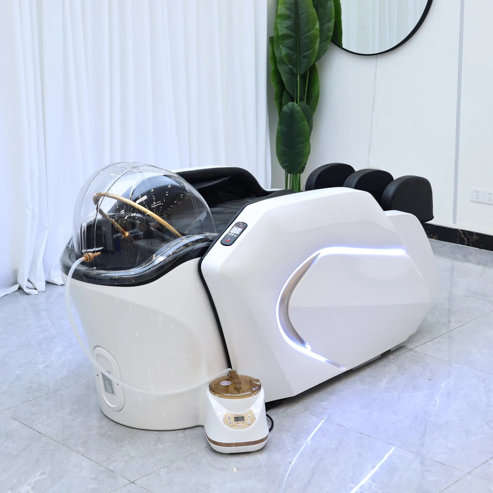 Beauty Salon Hair Washing Chair Electric Massage Table Head Spa Shampoo Bed Equipment Furniture Silla De Salon De Belleza Secondary image