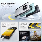 Global Version POCO M8 Pro 5G Snapdragon 7s Gen 4 Smartphone 6.83" AMOLED Display 50MP Camera 6500mAh Battery Xiaomi Cellphone