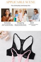 Front Button Women's Bra Lace Sheers Unpadded Sexy Lingerie BH Tops Flower knitting Brassiere Underwire Underwear Plus Size Bras