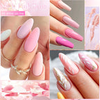 MTSSII 12pcs Gel Nail Polish Set Nude Pink Red Glitter Semi Permanent Soak Off  UV Gel Varnish Manicure Kit Nail Supplies DIY