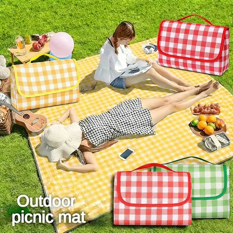 Thick Waterproof Picnic Mat Portable Foldable Ground Blanket for Camping Hiking Beach Grass Outdoor Activities Moisture Proof Ürün ana görseli
