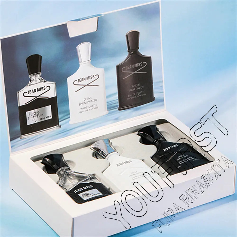 Fresh Natural 90ml Perfume Men Gift Box 3pcs Set Lasting Cologne Scent Perfumy Męskie Charming Man Perfumes Hombres Originales Ürün ana görseli