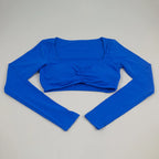 Quick Drying Breathable Short Yoga Sexy Clothes For Women Nude Feeling Fitness Tops Slim Fit Exercise Running Clothes