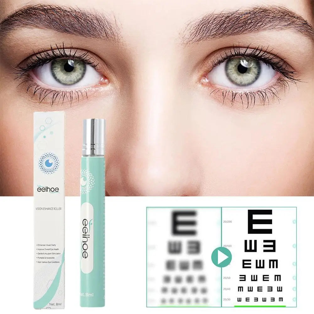 NEW High-end 8ml Quickly Restore Vision Enhance Roller Promotes Clearer Eyesight Mild Relax Massage Fatigue Relief For Eye Care