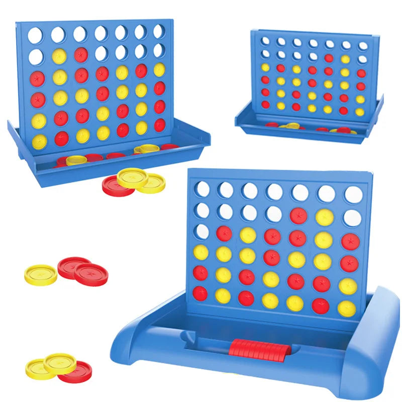 Classic Connect Four Board Game Four in a Row-2 Players Strategy Puzzle Toy for Family Game Kids Adults Durable Plastic Grid Set