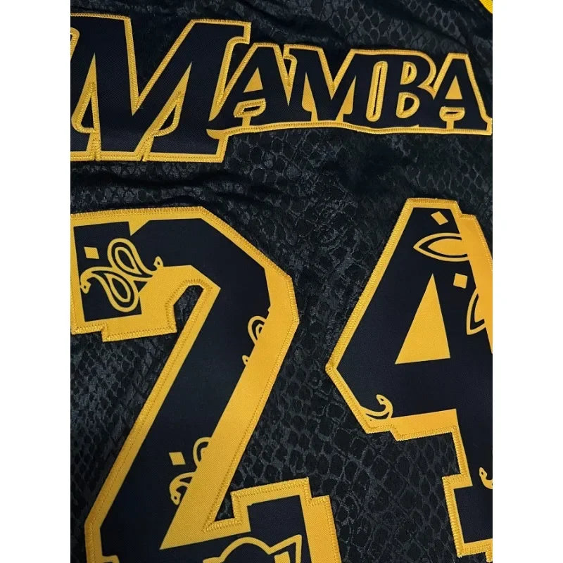 Men's Sleeveless Basketball Jersey,Snake Skin Vest Embroidered Lettering, Loose Fit, Sports Uniform for Summer Men Clothing