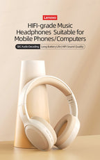 Choice Lenovo th30 wireless headphones Bluetooth earphone 5.0 foldable headset sport headphone game Fone Bluetooth earbuds