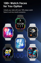 Lenovo 2026 Smart Watch 1.96" HD AMOLED Display Heart Rate Health Monitoring Bluetooth Voice Callings Smartwatch For Android IOS