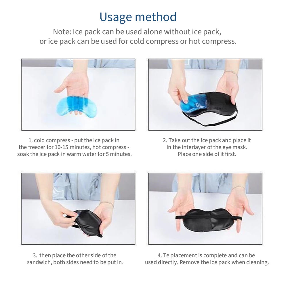 1Pc Eye Mask Dedicated Ice Pack Eye Shade Cooler Bag Sleeping Mask Cover Patch Cold Soothing Gel Health