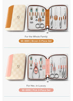 MR.GREEN Premium Manicure Set Professional-Grade Stainless Tools with Clean Lines & Travel-Ready Design Portable Case