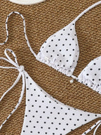 Sexy  Micro Bikinis Sets Pearl Dot Print Swimwear 2026 Bathing Suit Woman Beachwear Women Beach Summer Bikini Two-piece Swimsuit