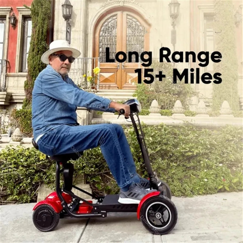 Four Wheel Electric Skateboard Portable Electric Scooters 10 Inch 36V Foldable Electric Scooter For Disabled Elderly