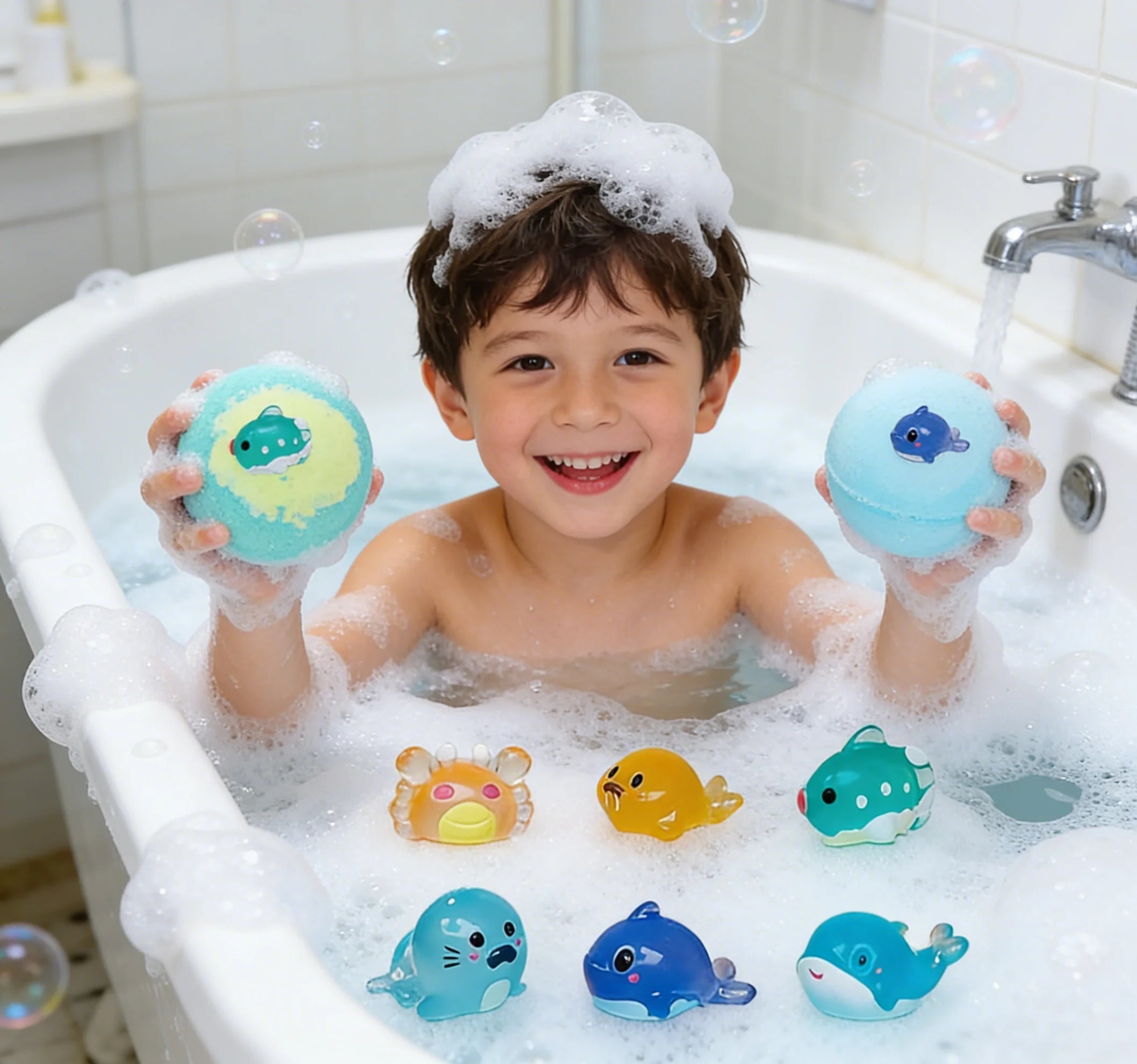Ocean Series Fun Bath Balls for Kids Ocean Series Fun Bath Balls for Kids Ocean Series Fun Bath Balls for Kids Ürün ana görseli