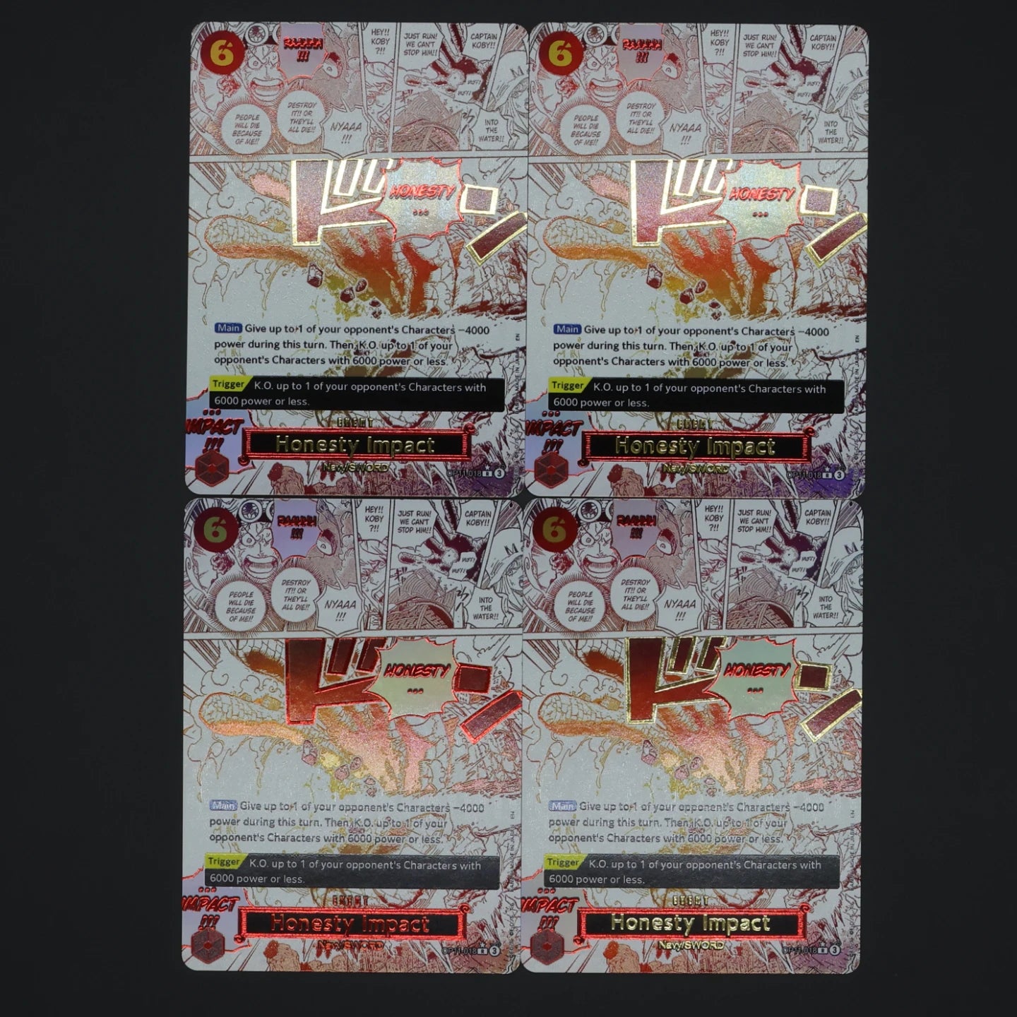 One Piece TCG OPCG English Manga Event Card Set Gear 2 DDM GGG Ground Death Frighten Me OP09 OP10 OP11 OP12 OP14 Gold Stamping