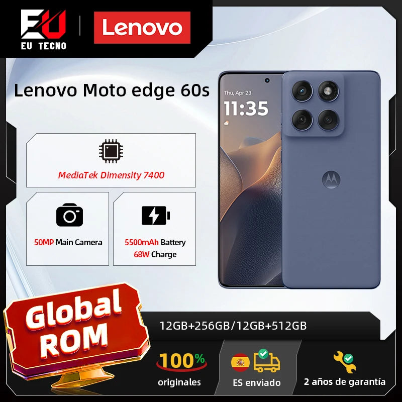 Global ROM Lenovo moto edge 60s motorola edge 60s MTK Dimensity 7400 6.7inches Display NFC CN Version Motorola edge 60 fusion Ürün ana görseli