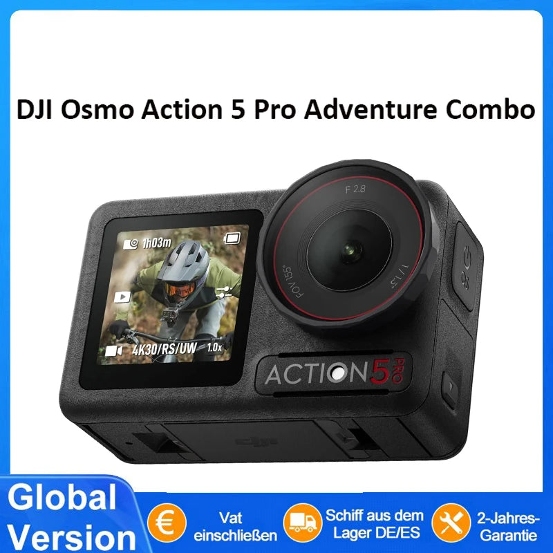 DJI Osmo Action 5 Pro Standard Combo Next-Gen 1/1.3 ″ Sensor Clear OLED Touchscreens 32X Super Slow Motion Ürün ana görseli