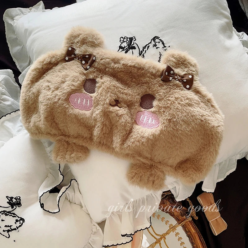 Japanese Kawaii Lolita Pajamas Nad Panty Set Women Cute Cartoon Bra Bow Underwear Pumpkin Panty Push Up Bras Lingerie Intimate