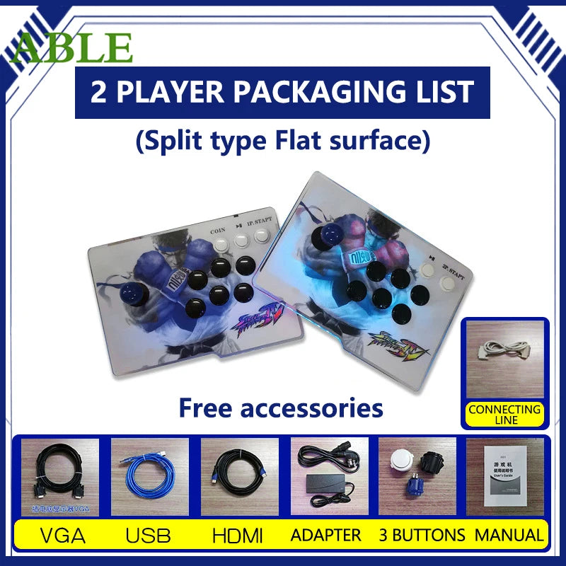 Pandora Saga DX2 26800 Game in 1 Split Box Console Arcade 2-Player Plug-Play Classic Retro 3D Game Family 720P HD