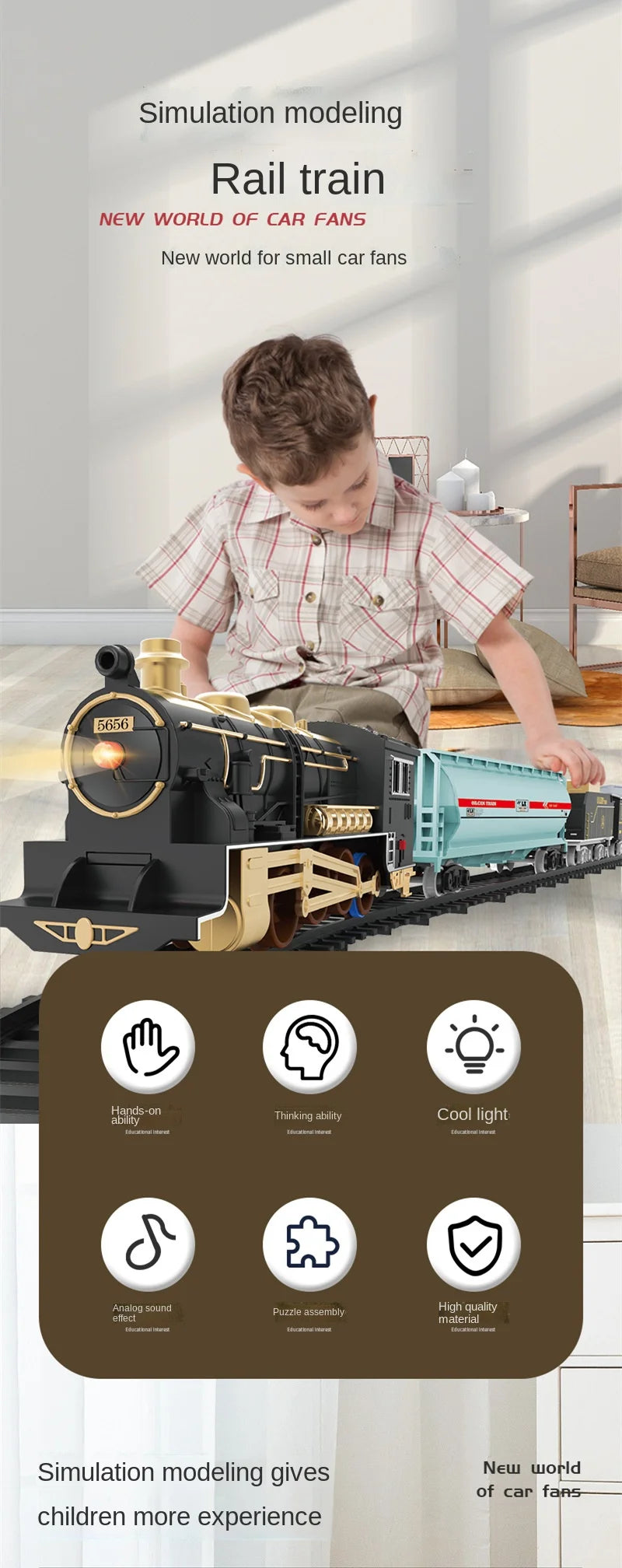 Classical Electric Train Set Toy Car Railway Train Model Educational Game Children Christmas Toys for Boy