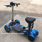 Four Wheel Electric Skateboard Portable Electric Scooters 10 Inch 36V Foldable Electric Scooter For Disabled Elderly