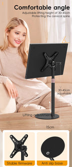 Artpowers VESA Monitor Desk Mount Single Monitor Stands Freestanding fits 13'' to 18'' Computer Screen with Height Adjustable