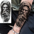 1 Sheet Realistic Jesus Holy Mother Pray Temporary Tattoos For Men Women Adults Long Lasting Waterproof Temp Fake Tattoo Sticker