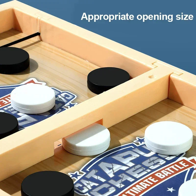 Fast Sling Puck Game Slingshot Chess Table Chess Puzzle Party Game Adult Child Family Game Desktop Battle Board Games