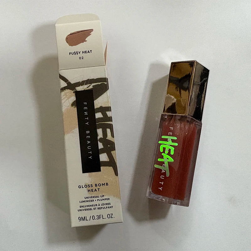 Fenty Beauty Gloss Lip Glaze Multi-color Moisten Shine Glitter Lip Plumper Makeup Beginner Liquid Lipstick Makeup Cosmetics