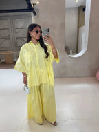 Women Solid Lapel Full Sleeves Pant Suits Chic Single Breasted Wide-leg Long Pants Sets 2026 Lady  Casual Daily Loose Fit Outfit