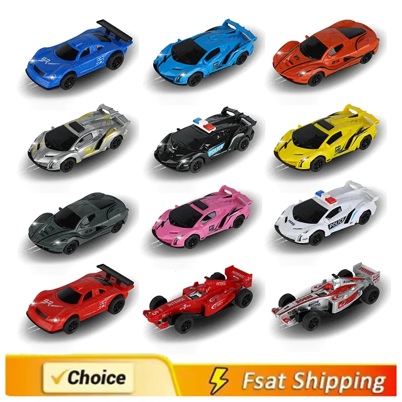Analog Slot Car 1 43 1/43 Scale CLK GTR F1 Veneno Police LaFerrari Coche Evolution Racing Race Track Toy Cars Ürün ana görseli