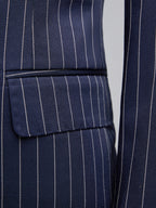 Men Suits Men's Two Piece Suit Double Breasted Man Fashionable and Slim-fitting Design Groom Wedding Dress Casual Striped Fabric