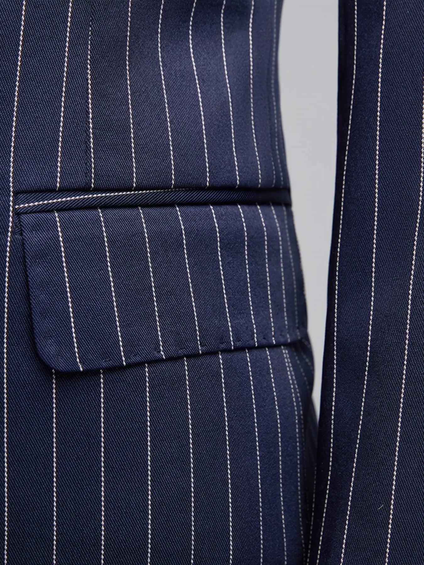 Men Suits Men's Two Piece Suit Double Breasted Man Fashionable and Slim-fitting Design Groom Wedding Dress Casual Striped Fabric