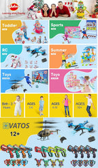 VATOS Hanging Christmas Train Set Toy Light and Sound Train Around Christmas Tree Decoration Gift Indoor Home Toys for Kids