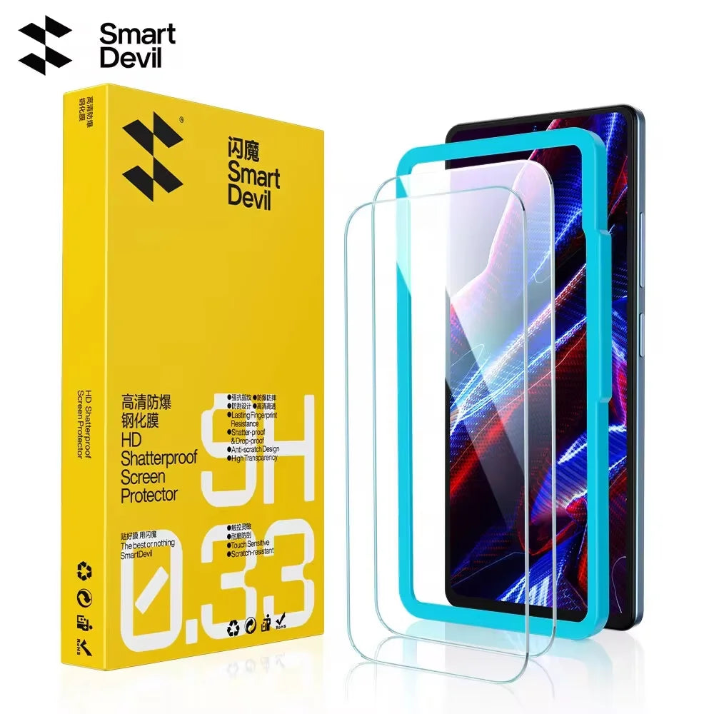SmartDevil 2PCS Screen Protector for Xiaomi 17 15 13T 14T Redmi K90 HD Tempered Glass Film for Redmi Note 13 Pro Note 14 15 Pro Main image