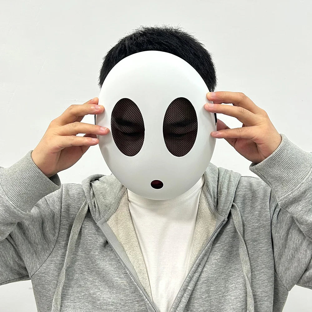 Game Bros Shy Guy Mask Cosplay Funny Unisex Kid Boys Girls Adlut Thicken Plastick Masks Halloween Carnival Party Costume Props